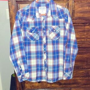 RECLAIM Men’s Size Small like new standard fit dress shirt (snap buttons)